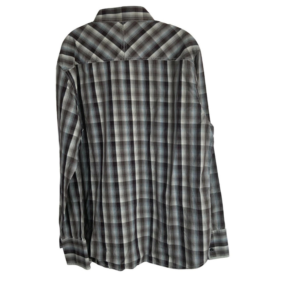 Two a.m. Mens Button Up Plaid Dress Shirt Size XL - Picture 3 of 8